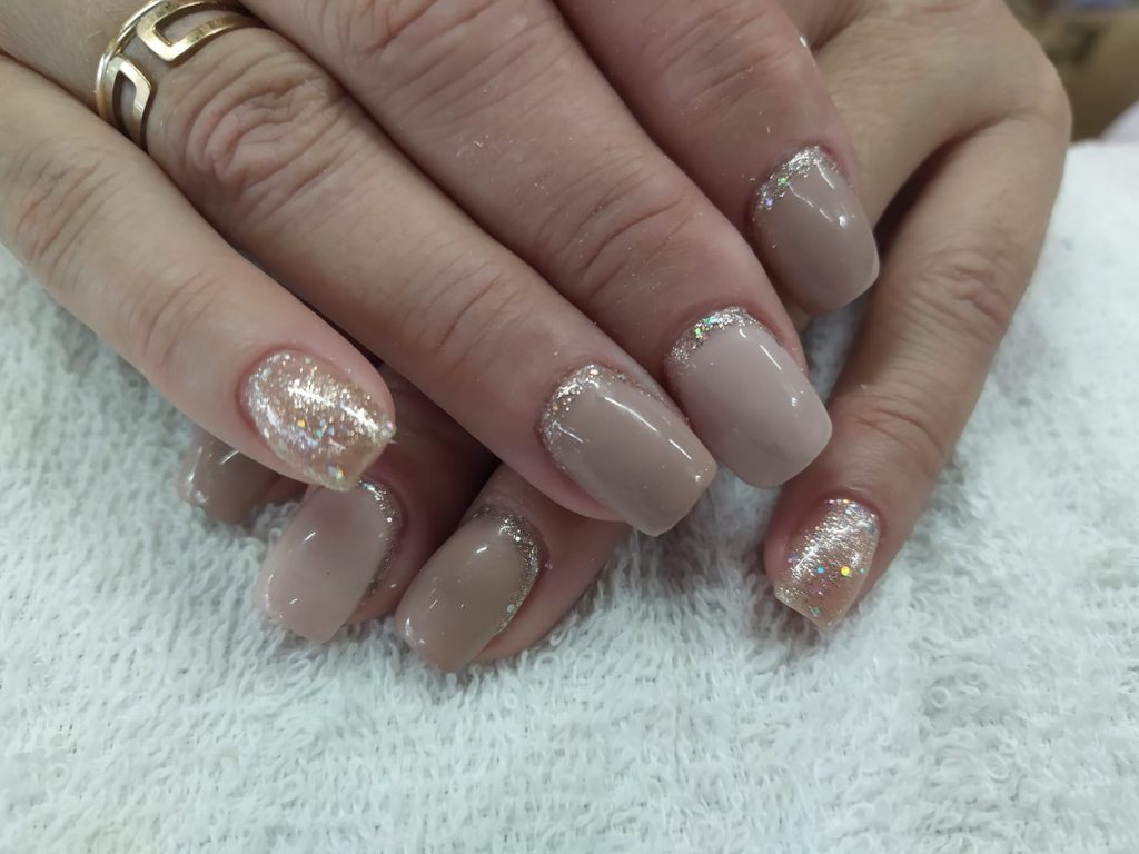 nude with gold